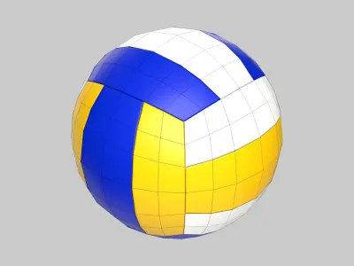 Volleyball Ball Classic Standard Low-poly 3D model
