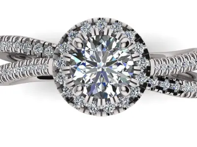 Modern Ring 3D print model