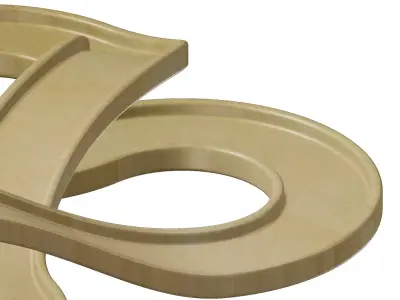 Wooden Premium Automotive Track Toy 3D model