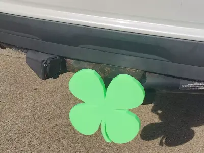 Shamrock Trailer Hitch Cover 3D print model