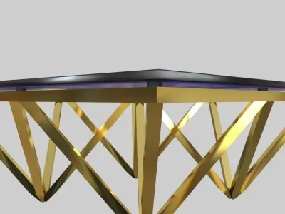 Glass Table 03 3D model