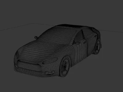 Car model Low-poly 3D model