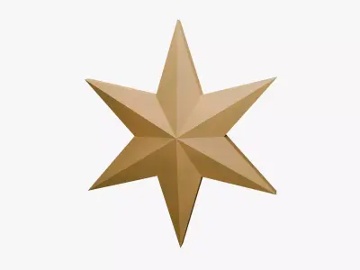 Christmas star Free 3D model