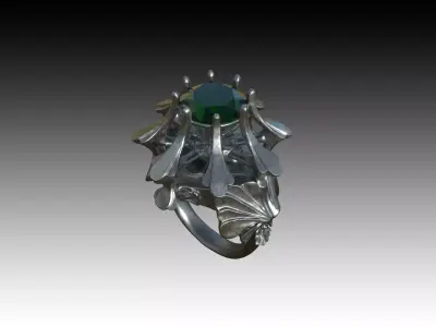 Luminara Crest Ring 3D print model