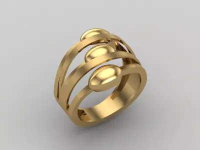 Women Ring Plain Ring Ready STL 3DM Models Womens Rings 3D print model 38