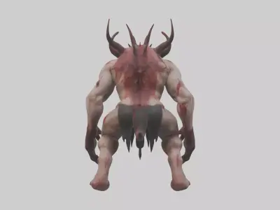 Bloodspattered fiend model 3D model