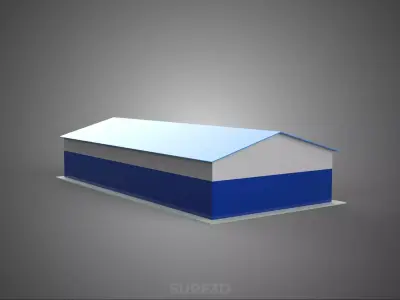 RACE TRACK PITSTOP LANE MOTORSPORT RACING PIT STOP GARAGE DOOR 3D model