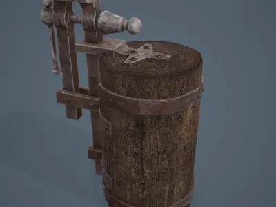 Medieval Blacksmith Vise  Free low-poly 3D model