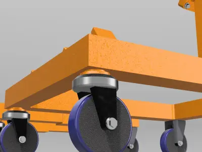 Engine Trolley x4 styles for Diorama 3D print model