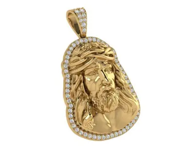 Jesus Christ Pendant 4273 3D print model