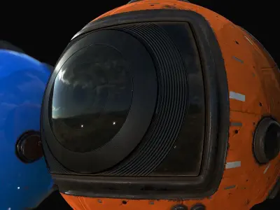 Sci-Fi Drone III Low-poly 3D model