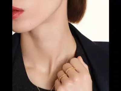 BOUCHERON - QUATRE RADIANT - MINI NECKLACE 3D print model