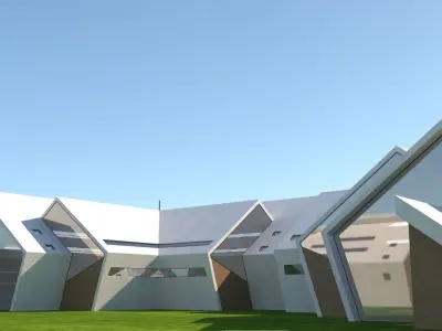 future house Low-poly 3D model