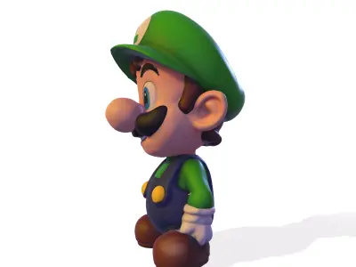 cute Luigi 3D model 3D print model