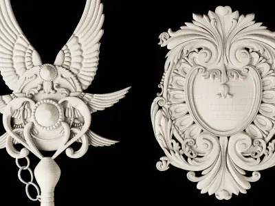 80 Sahra Ornament Kitbash VOL03 3D model