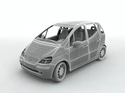  2001 Mercedes A Class 3D model