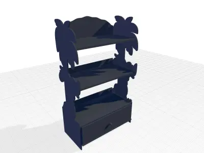 Erwon Zoomie Kids Bookcases 3D model