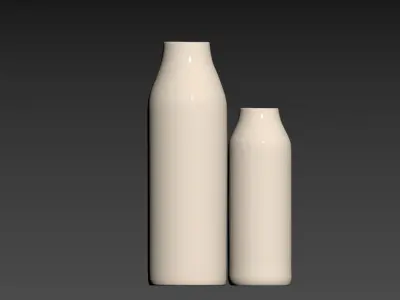 Textured Ceramic Vase 2 3D model