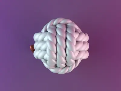 Wool candle 3D print model