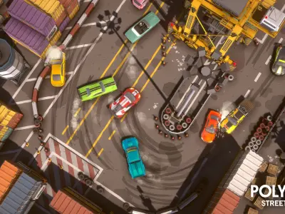 POLYGON - Street Racer Low-poly 3D model