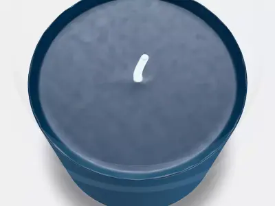 FRUKTSKOG Scented candle in glass 1 3D model