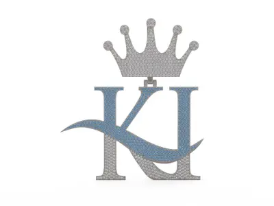 Model 1172 KI Diamond Name Plate Iced Out Honeycomb 3D print model