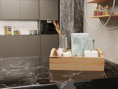 Kitchen interior 3D model