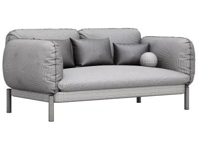 Tarantino Sofa 200 By Ghidini1961 3D model