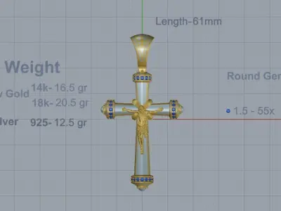 Orthodox Cross  3D print model