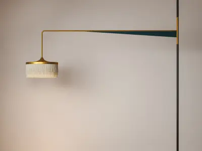 ABATJOUR FLOOR CEILING LAMP 3D model