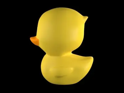 Toy Rubber Duck Low-poly 3D model
