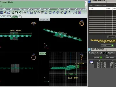Lock and Key High Jewelry Diamond Bracelet 3dm stl renders  3D print model