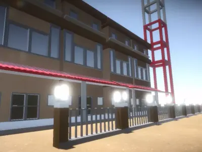 Modular Pack Low Poly Low-poly 3D model