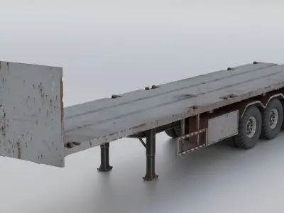 Trailer Old  3D model