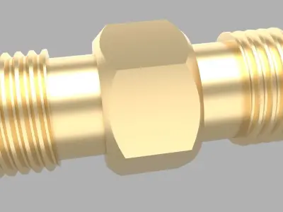 Threaded connector 3D model
