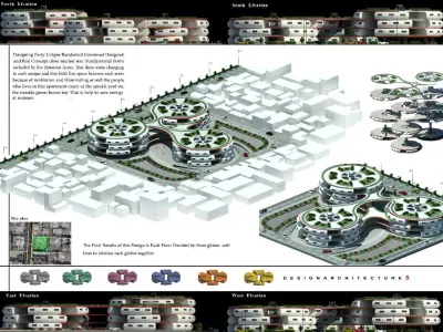 Modern Apartment CompleX 3D model