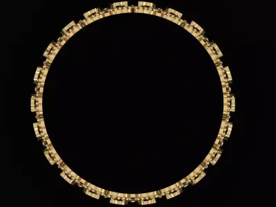 Arabic Tire Ring 3D print model