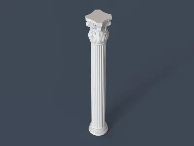 Corinthian Column 008 3D model