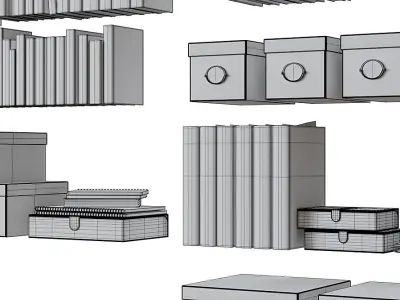 Books BLENDER 3D Model Cycles 3D model