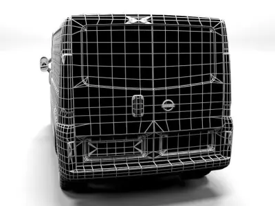 NISSAN PRIMASTAR LOWPOLY Low-poly 3D model