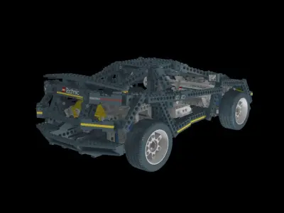 LEGO TECHNIC SUPER CAR 8880 3D print model