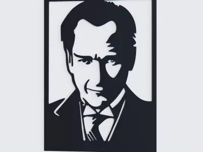 Ataturk Wall Decor 3D model