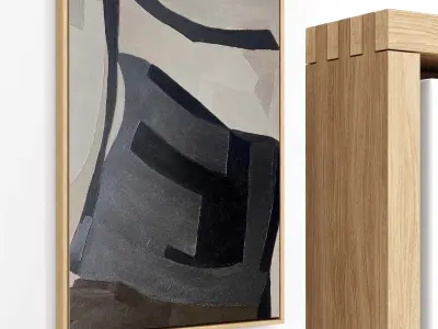 Plaster Two Frame 19 Low-poly 3D model