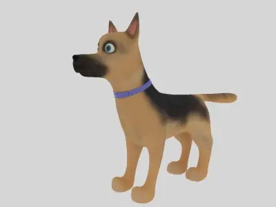 Cartoon Dog 3D model