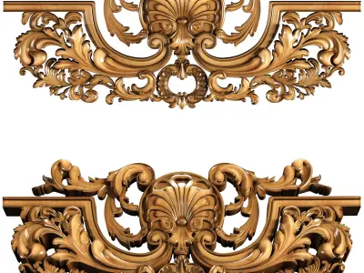 Decorative Ornamental 08 3D model