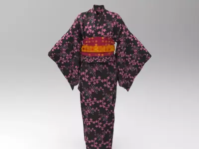 Yukata Dress 3D model