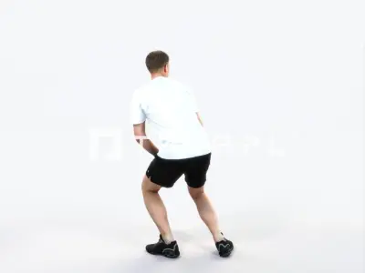 Mistery 08C Football Changing Direction Sports Man Low-poly 3D model