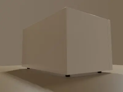 White Microwave - Asset - Microondas Branco Low-poly 3D model