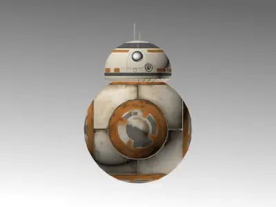 BB-8 Droid Free low-poly 3D model