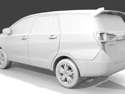 Toyota Innova 2016 Low-poly 3D model